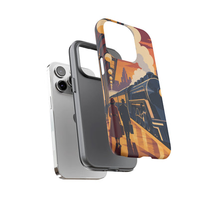 Travel by Train — Night Departure iPhone Tough Case | train travel