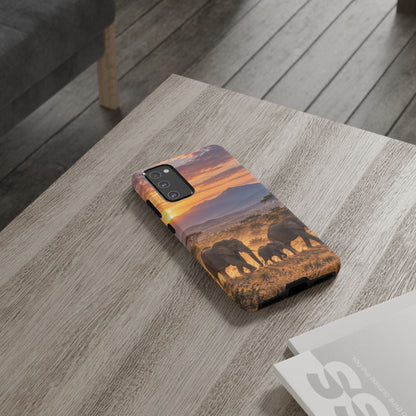 Elephants at First Light Samsung Galaxy Tough Case | african elephants