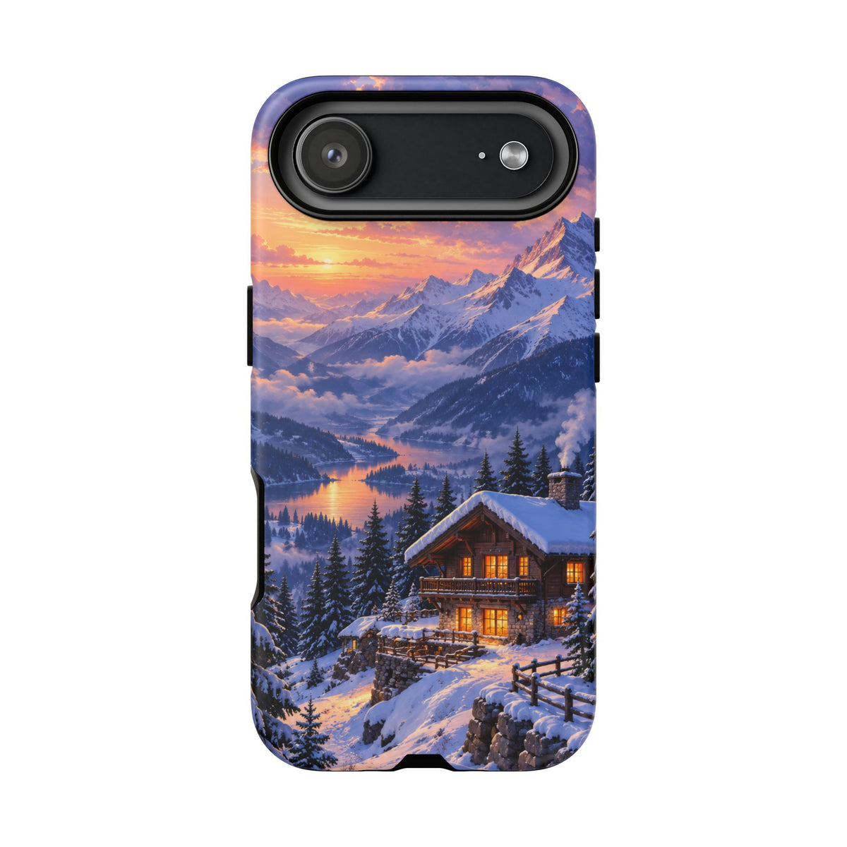 Alpine Hearth iPhone Tough Case | winter cabin
