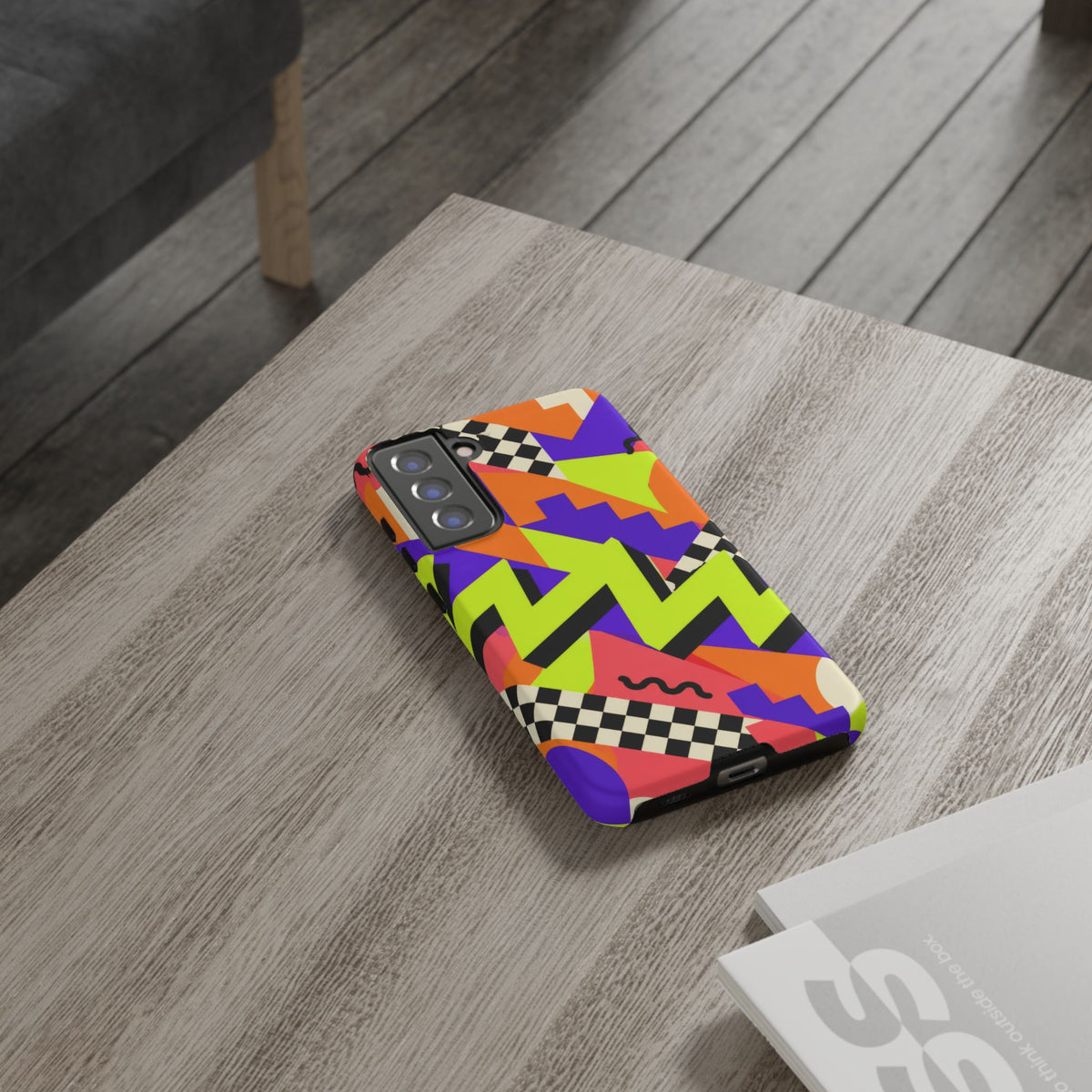 Acid Arcade Samsung Galaxy Tough Case | Bright Retro Geometry