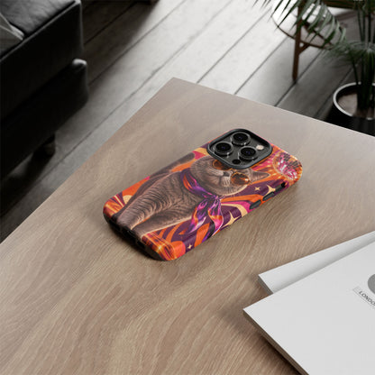 Disco Whiskers iPhone Tough Case | disco cat