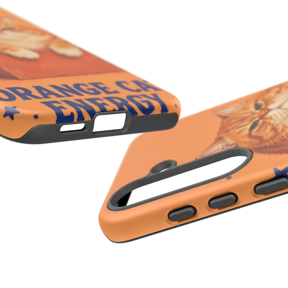 Orange Cat Energy Samsung Galaxy Tough Case