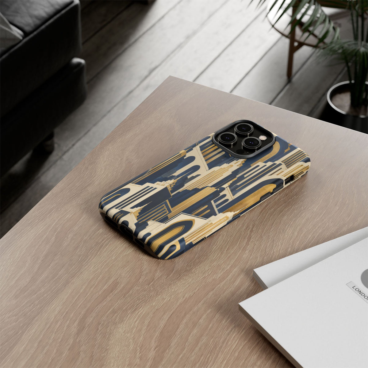 Midnight Metropolis iPhone Tough Case | art deco