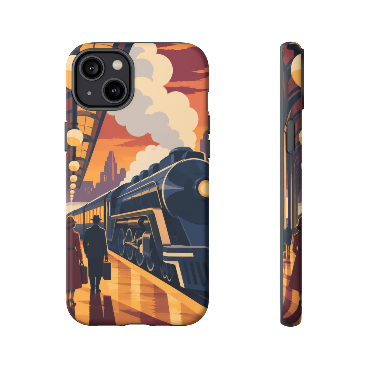 Travel by Train — Night Departure iPhone Tough Case | train travel
