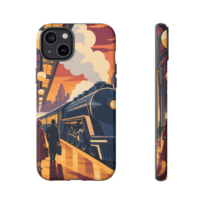 Travel by Train — Night Departure iPhone Tough Case | train travel