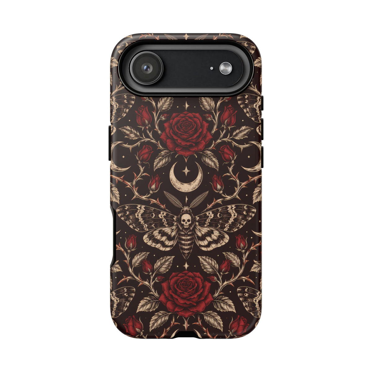 Velvet Moth Masquerade iPhone Tough Case | gothic moth