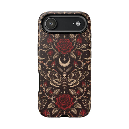 Velvet Moth Masquerade iPhone Tough Case | gothic moth