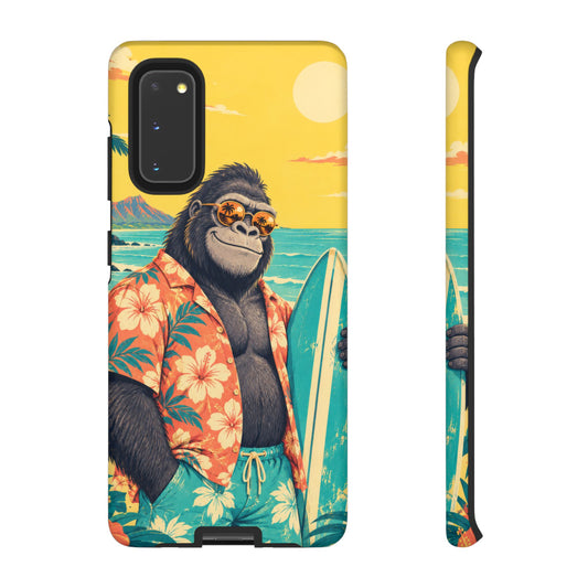 Banana Break Samsung Galaxy Tough Case | Retro Surf Gorilla Art
