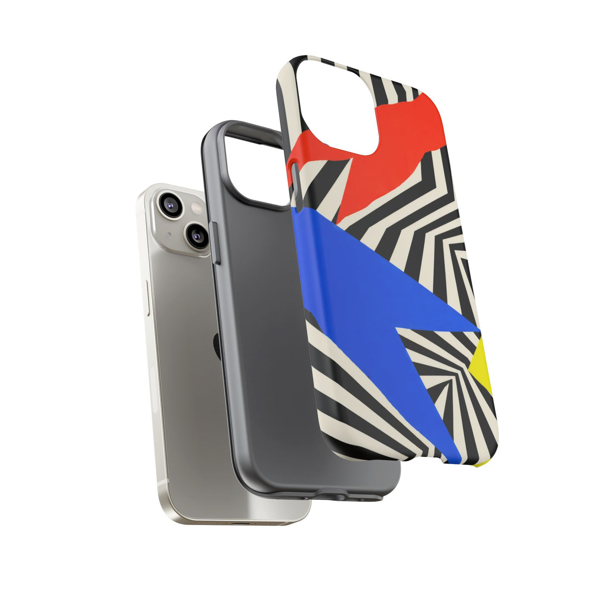 Broken Signal iPhone Tough Case | Optical Stripe Art