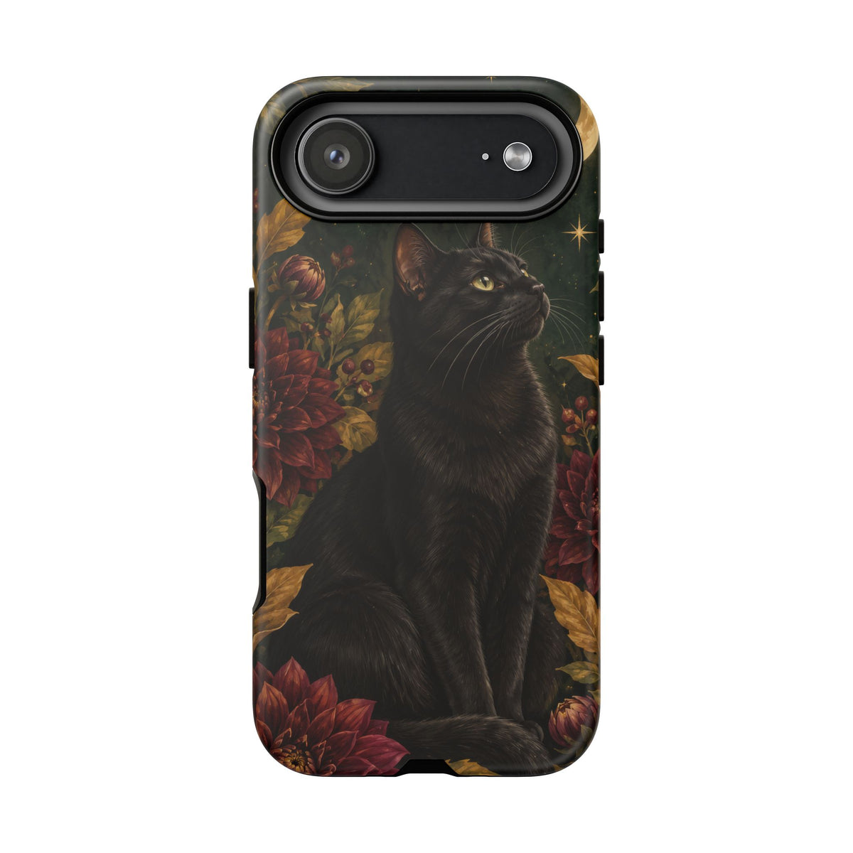 Midnight Familiar iPhone Tough Case | black cat