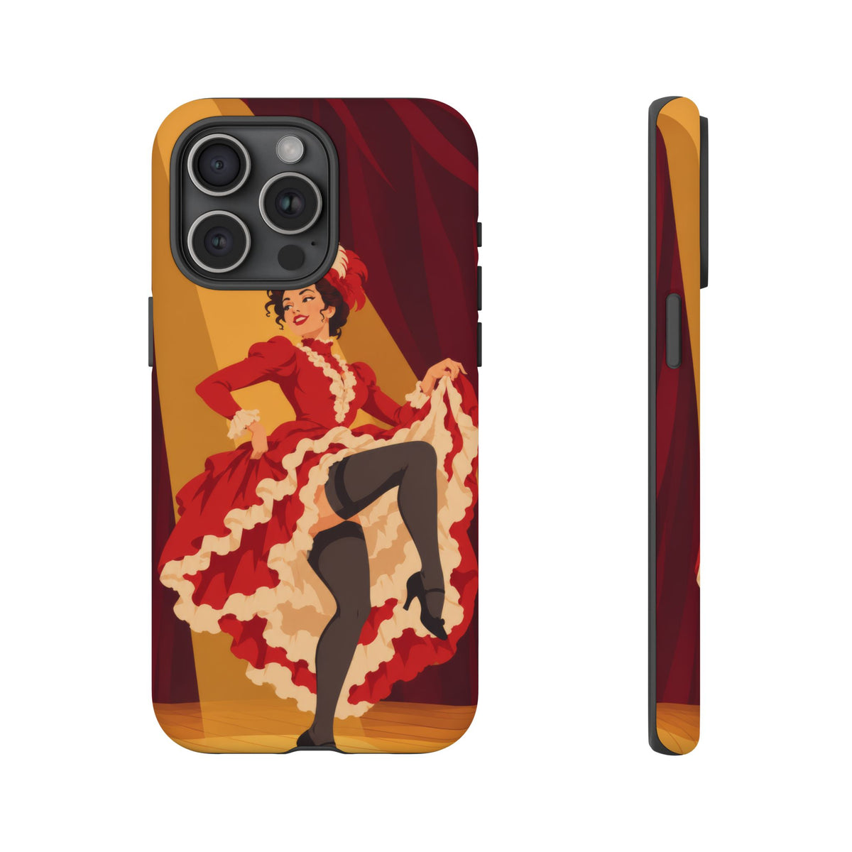 Moulin Rouge Dancer — Crimson Cabaret iPhone Tough Case | cabaret dancer