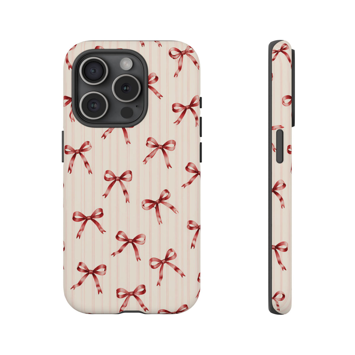 Red Bow iPhone Tough Case | Ribbon Waltz
