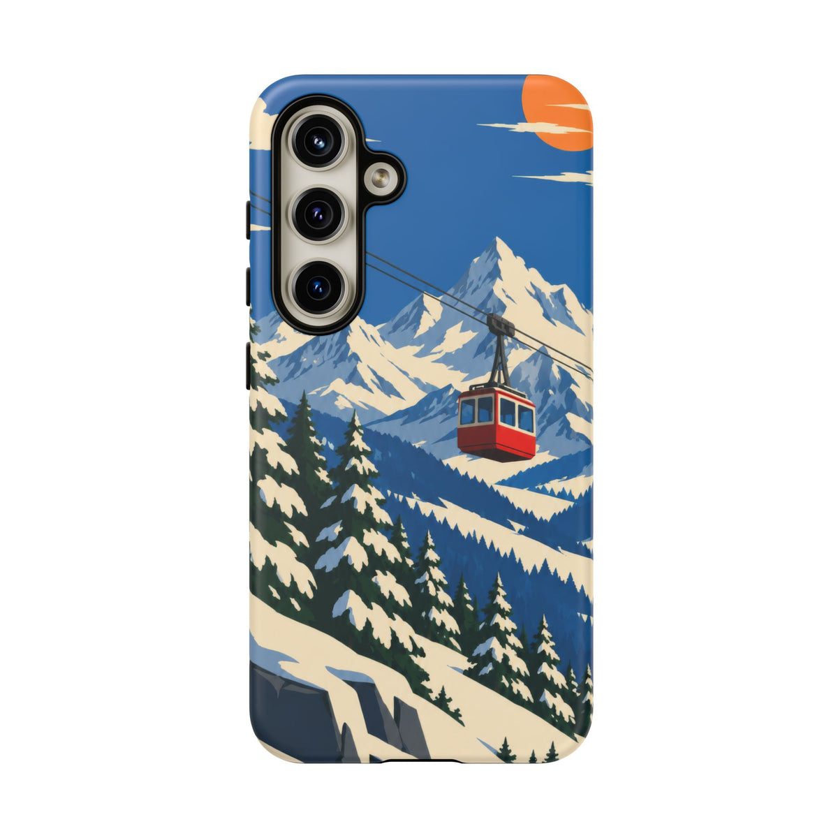 Swiss Skiing — Lift to the Sky Samsung Galaxy Tough Case