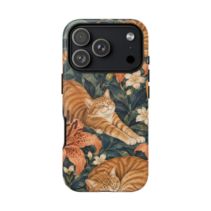 Tiger Lily Tabby iPhone Tough Case | tabby cats