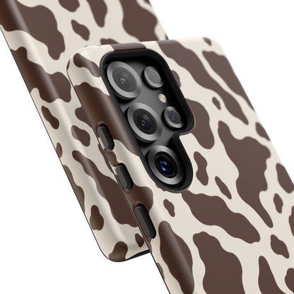Cocoa Ranch Samsung Galaxy Tough Case | Brown Cow Print