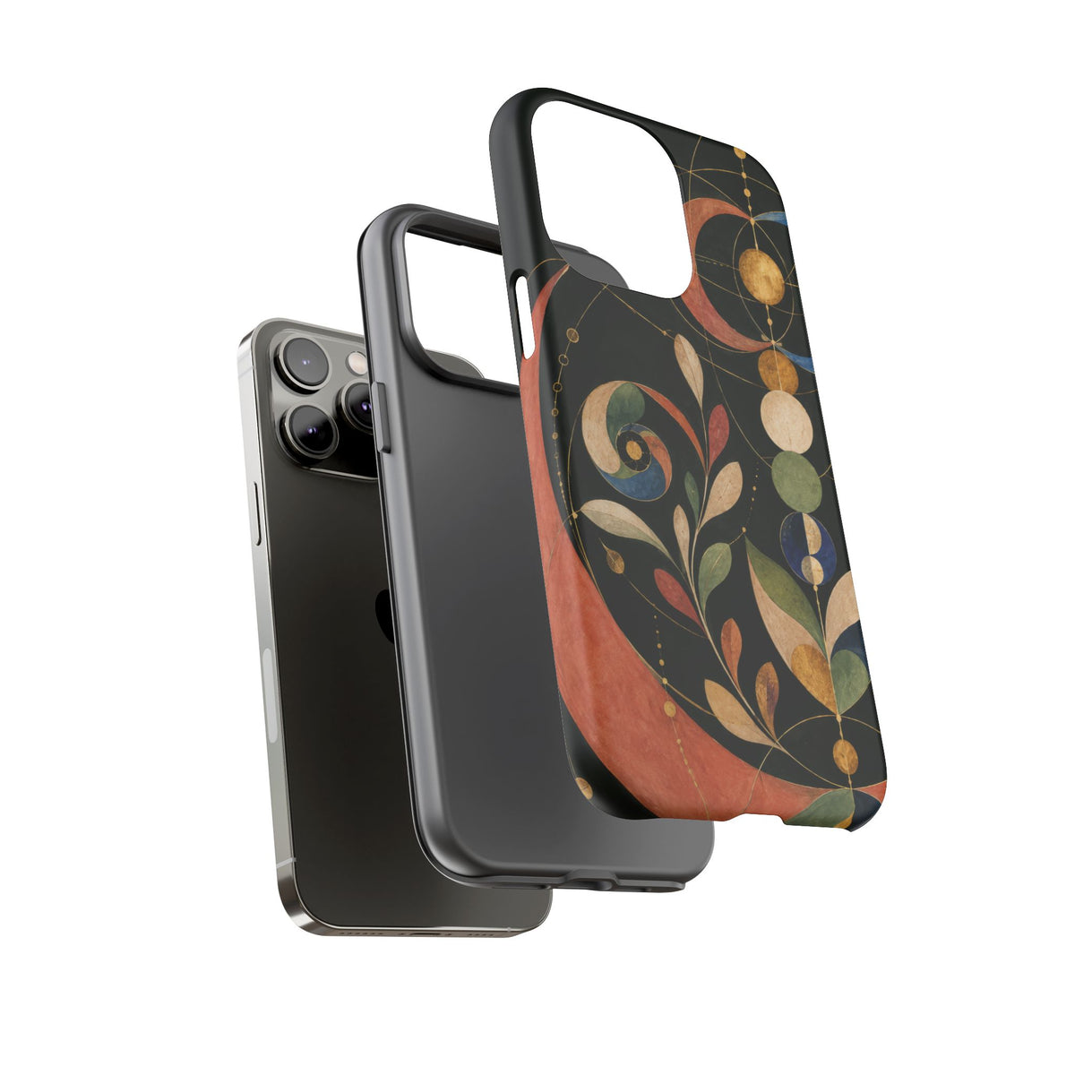 Orbital Garden iPhone Tough Case | Celestial Botanical Geometry