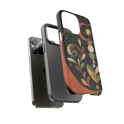 Orbital Garden iPhone Tough Case | Celestial Botanical Geometry