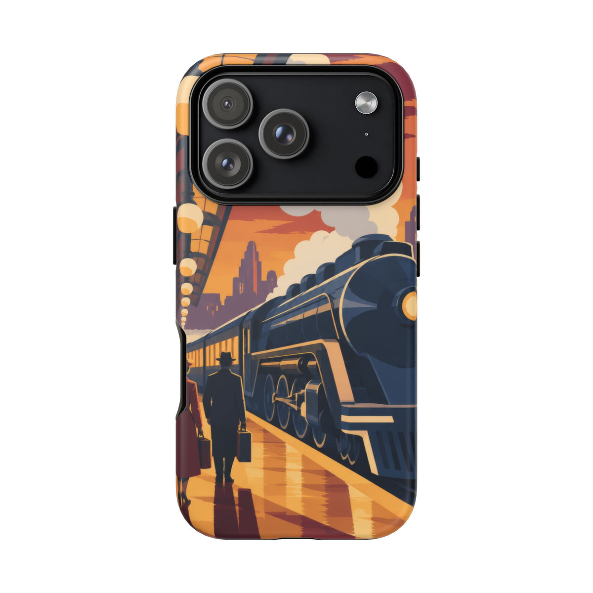 Travel by Train — Night Departure iPhone Tough Case | train travel