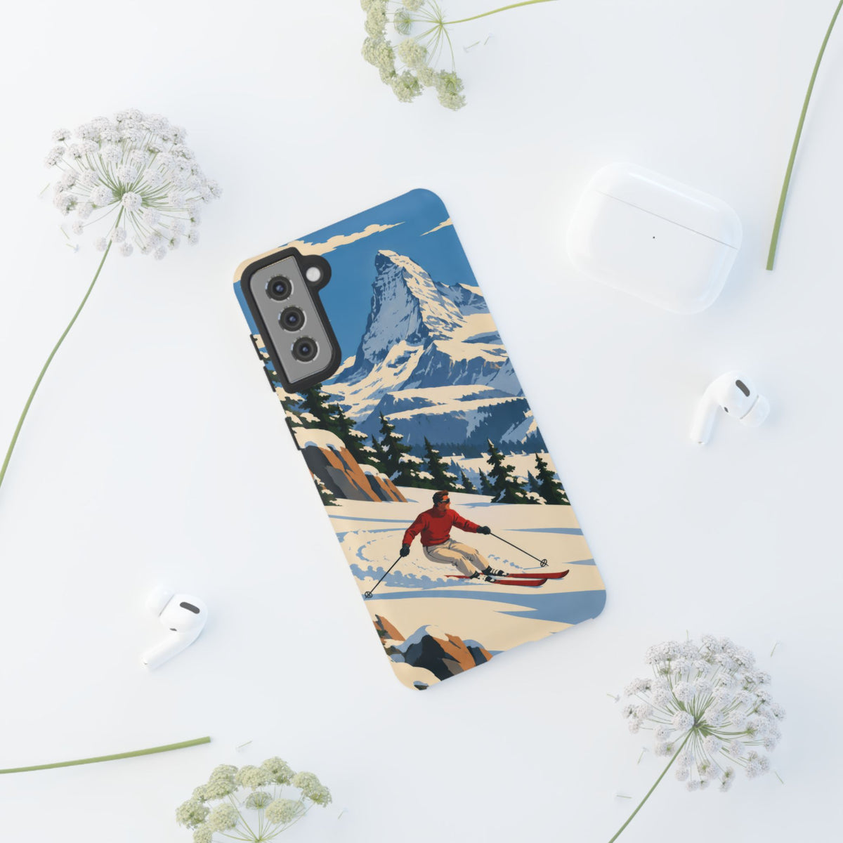 Swiss Skiing — Downhill Arc Samsung Galaxy Tough Case