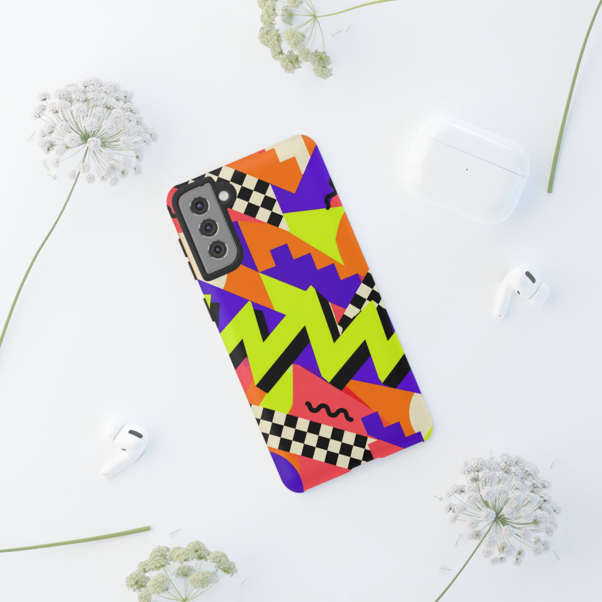 Acid Arcade Samsung Galaxy Tough Case | Bright Retro Geometry