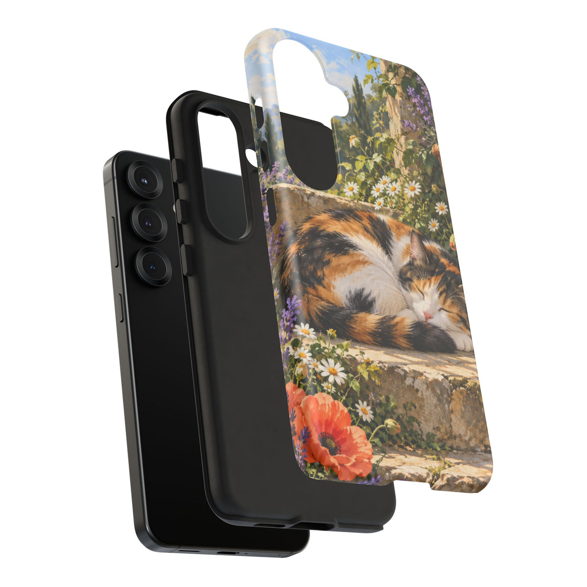 Garden Nap Samsung Galaxy Tough Case | calico cat