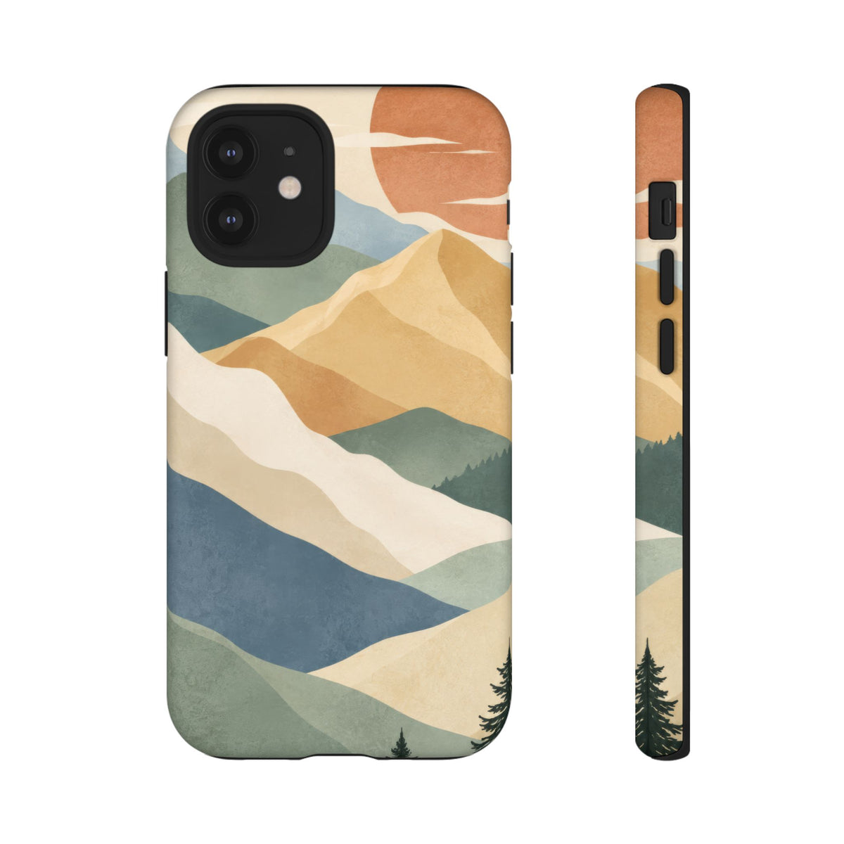 Sage Summit iPhone Tough Case | abstract mountains