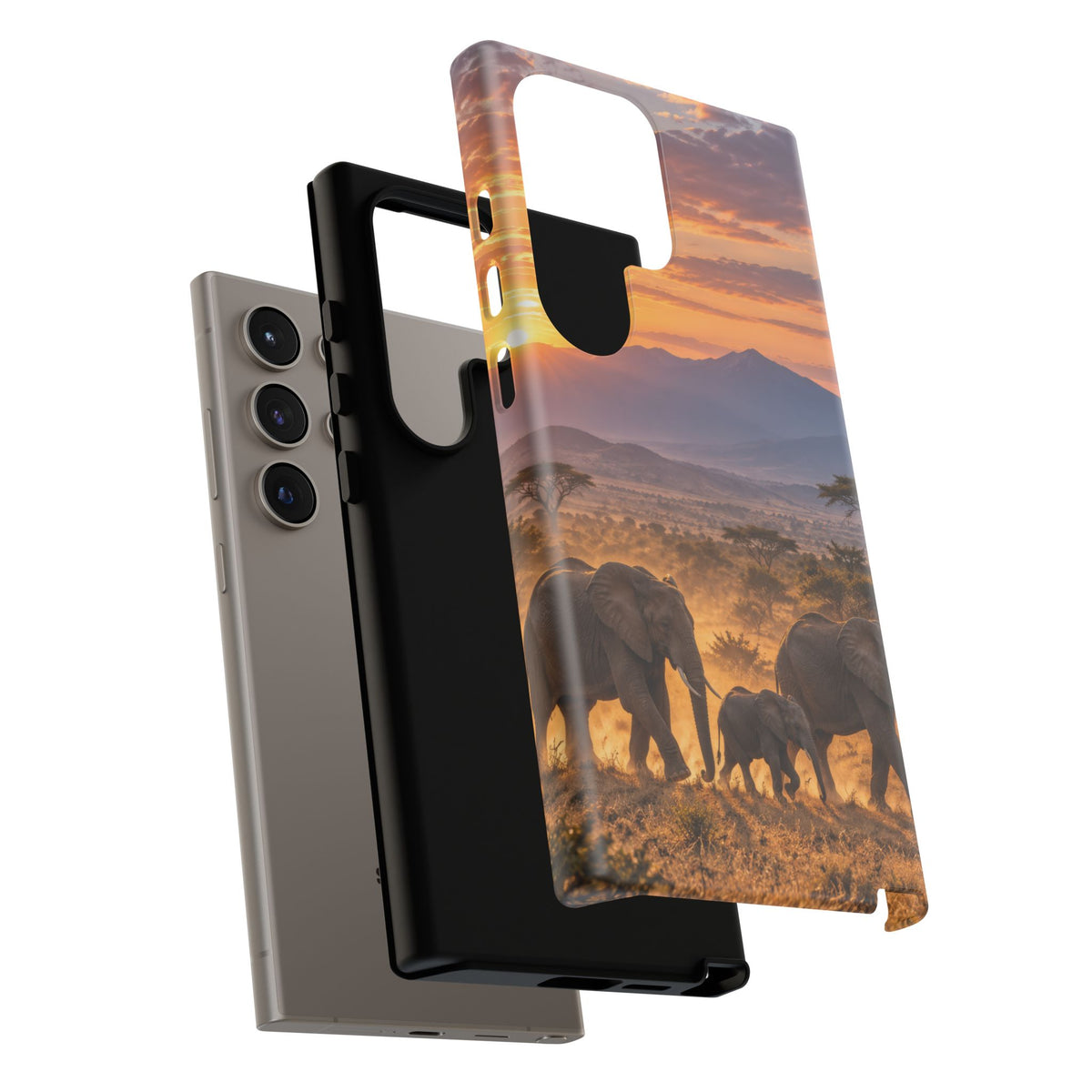 Elephants at First Light Samsung Galaxy Tough Case | african elephants