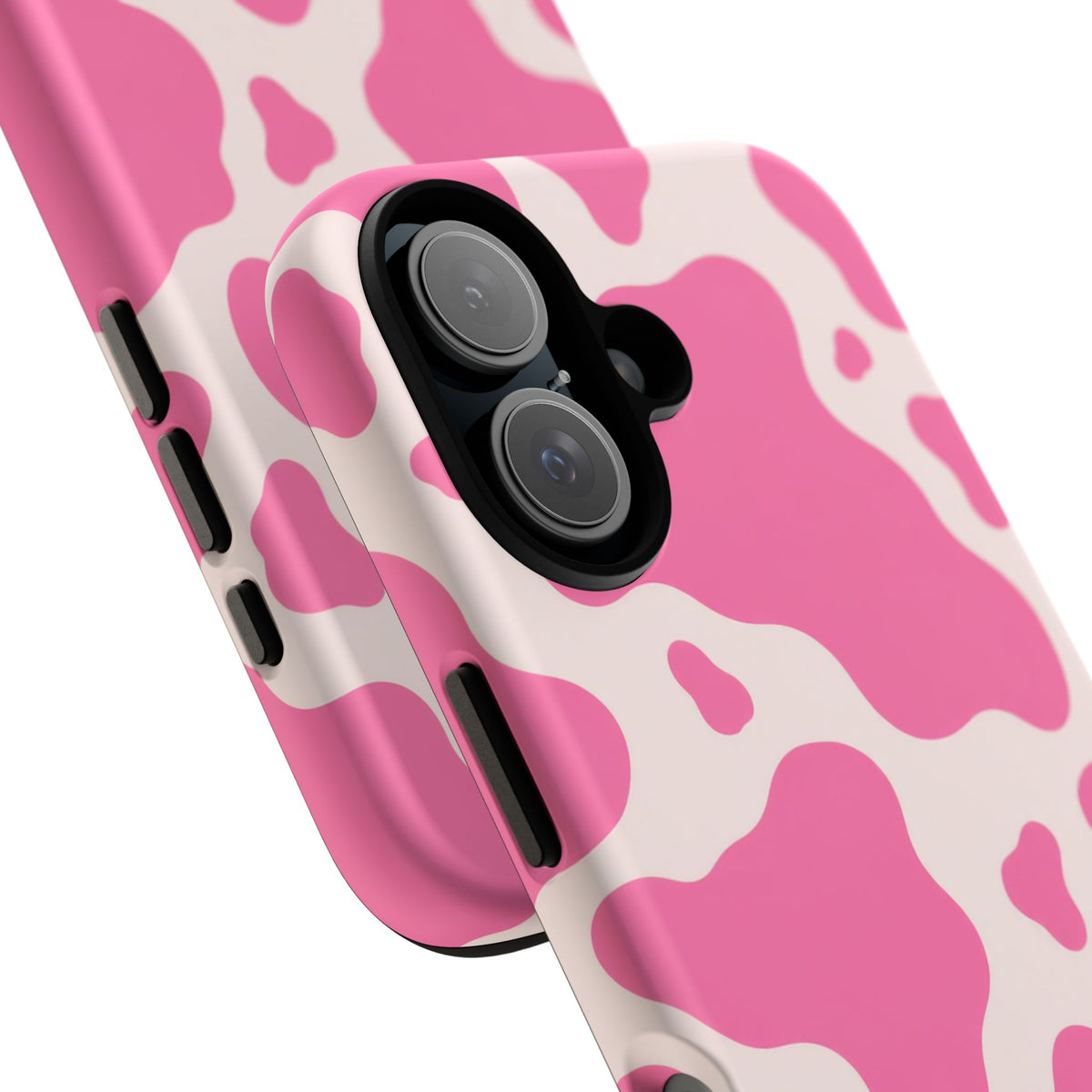 Strawberry Milk iPhone Tough Case | Pink Cow Print