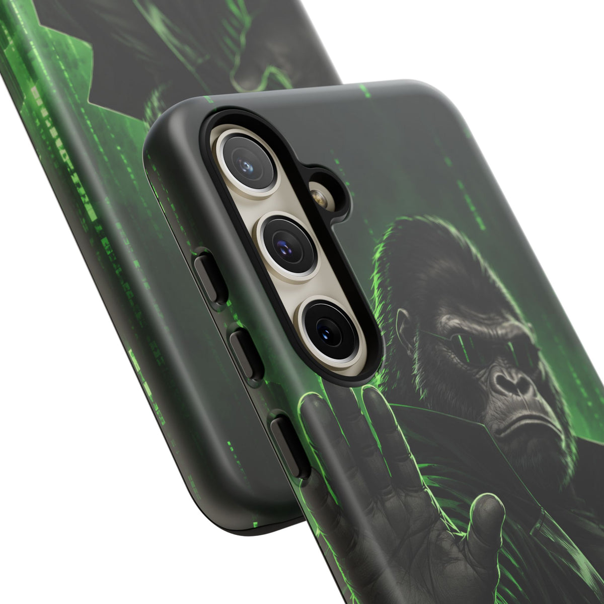 Cyberpunk Gorilla Samsung Galaxy Tough Case | Neon Code Silverback
