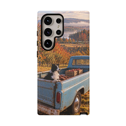 Blue Truck October Samsung Galaxy Tough Case | border collie