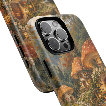 Honeycap Village iPhone Tough Case | Mushroom Village