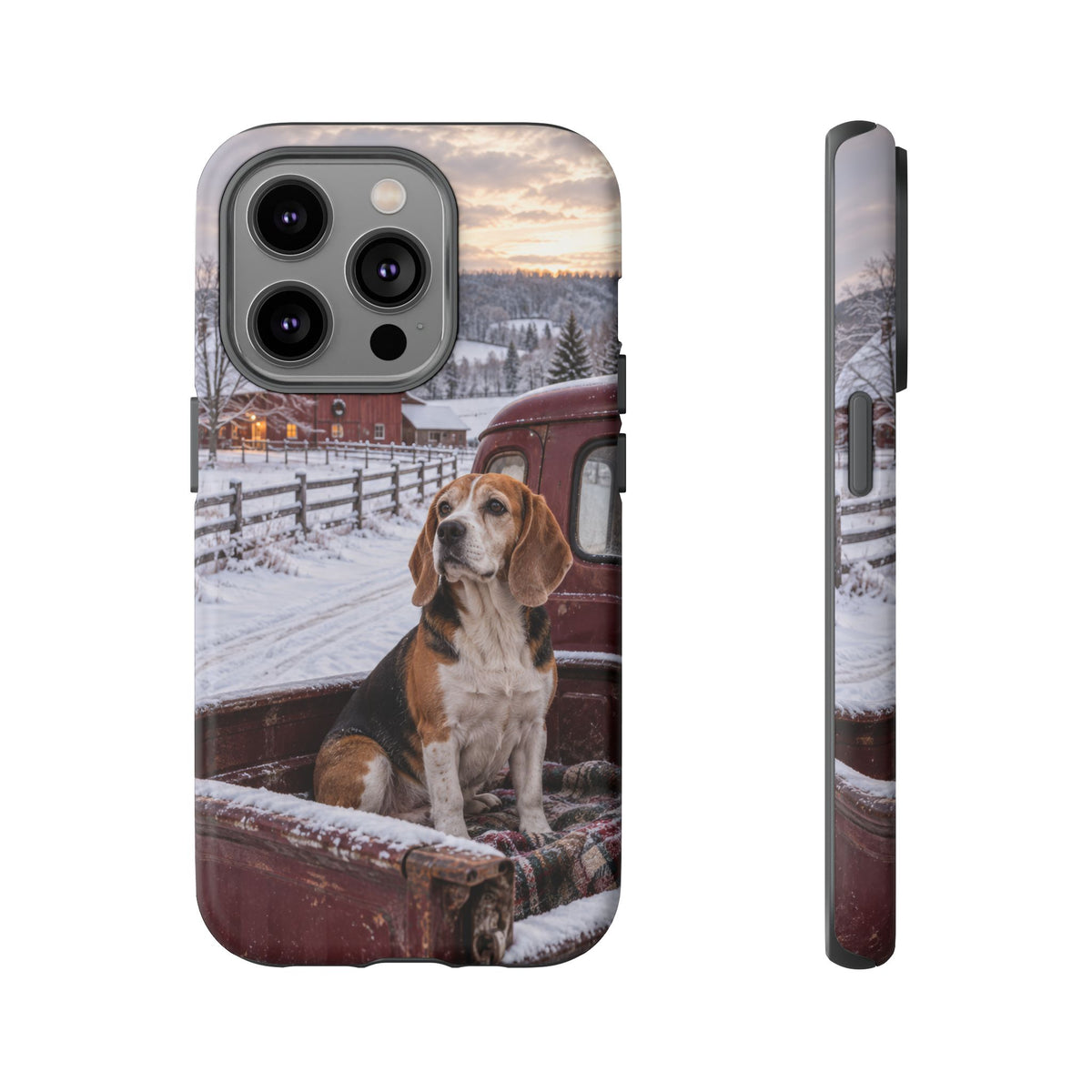Winter Farm Watch iPhone Tough Case | beagle
