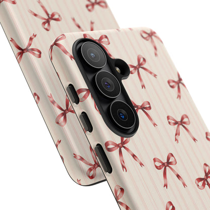 Red Bow Samsung Galaxy Tough Case | Ribbon Waltz