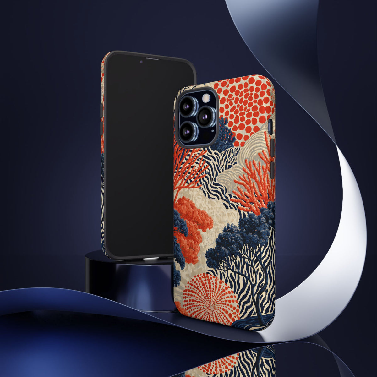 Coral Current iPhone Tough Phone Case