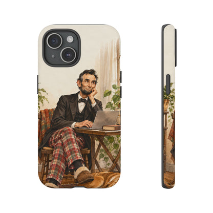 Abe from Home iPhone Tough Case | lincoln work from home