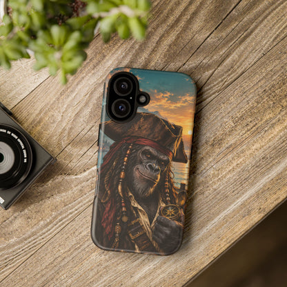 Pirate Gorilla iPhone Tough Case | Captain Silverback