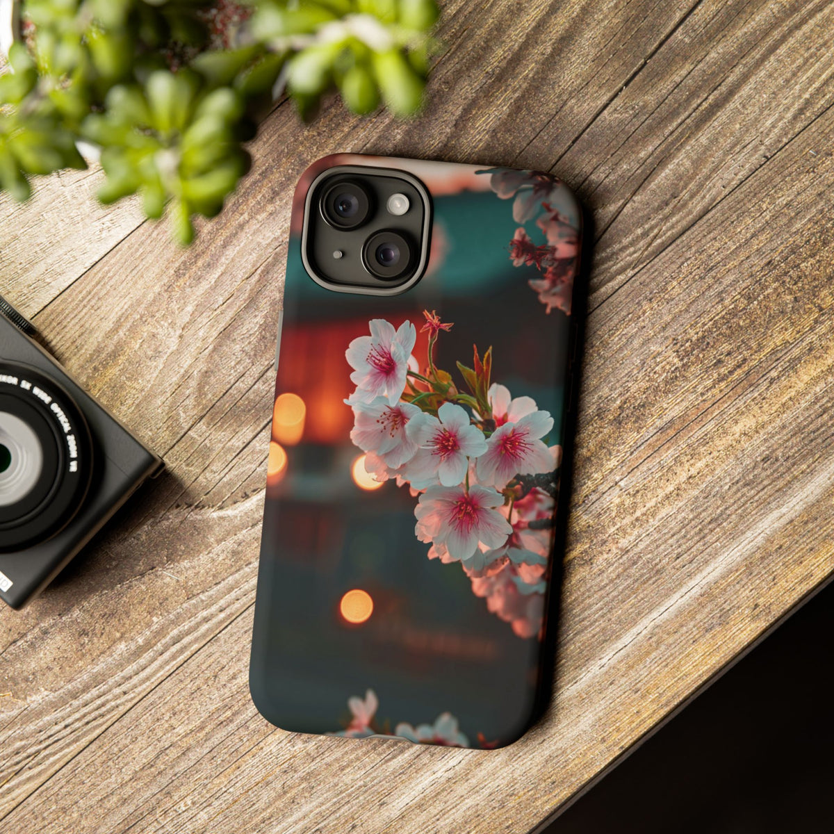 Kyoto Blossom Lanterns iPhone Tough Phone Case