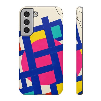 Chromatic Mischief Samsung Galaxy Tough Case | Geometric Color Block Art