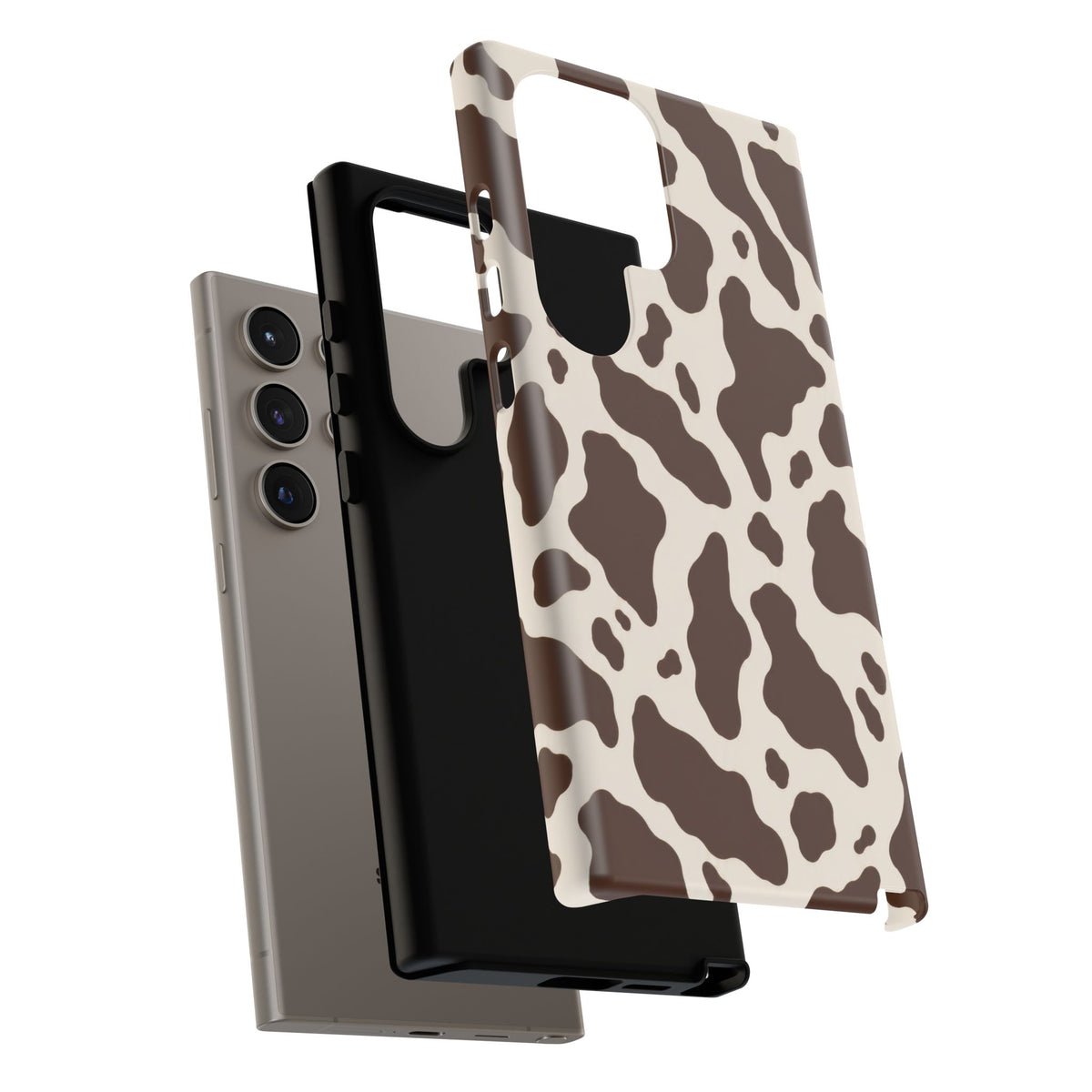 Cocoa Ranch Samsung Galaxy Tough Case | Brown Cow Print