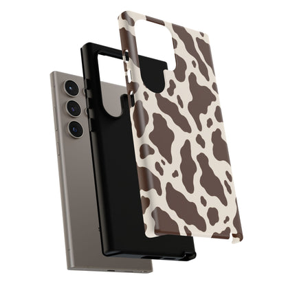 Cocoa Ranch Samsung Galaxy Tough Case | Brown Cow Print
