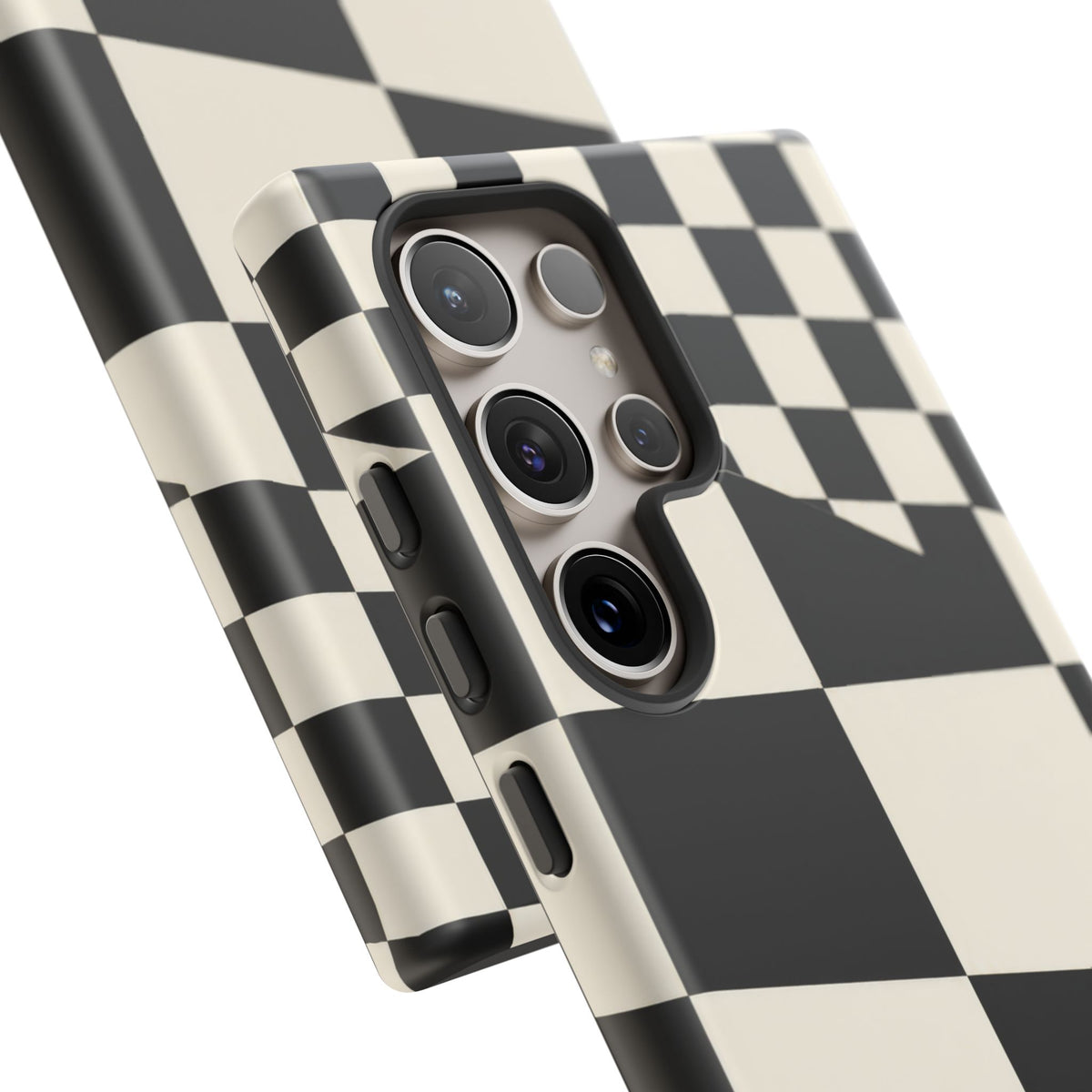 Check Shift Samsung Galaxy Tough Case | Black & White Checkerboard