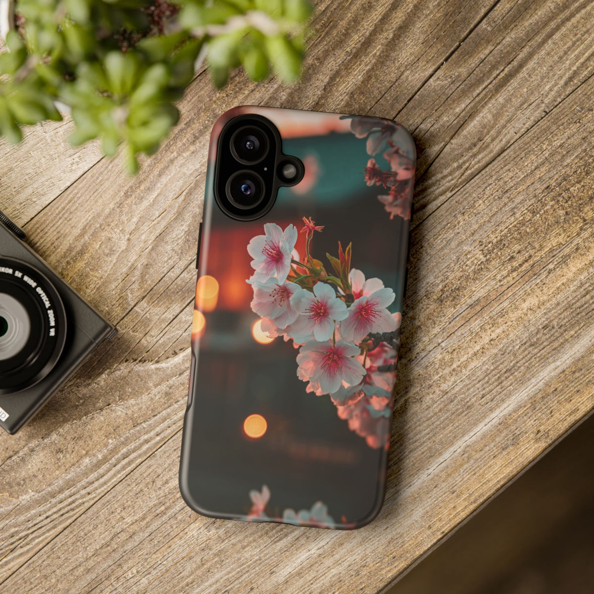 Kyoto Blossom Lanterns iPhone Tough Phone Case