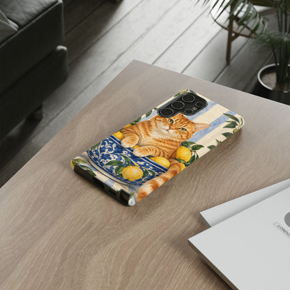 Citrus Inspector Samsung Galaxy Tough Case | ginger cat