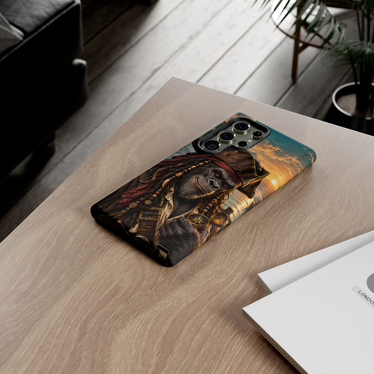 Pirate Gorilla Samsung Galaxy Tough Case | Captain Silverback