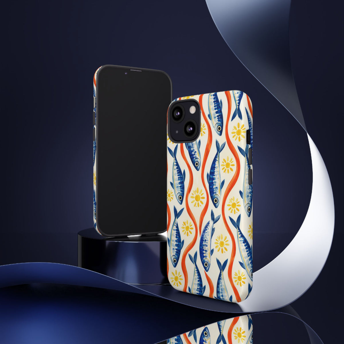 Sardine Social iPhone Tough Case | sardine print
