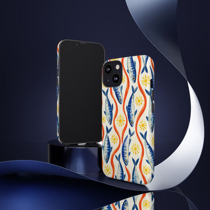 Sardine Social iPhone Tough Case | sardine print