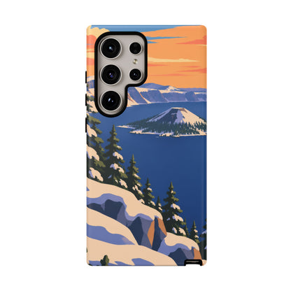 Crater Lake — Winter Caldera Samsung Galaxy Tough Case