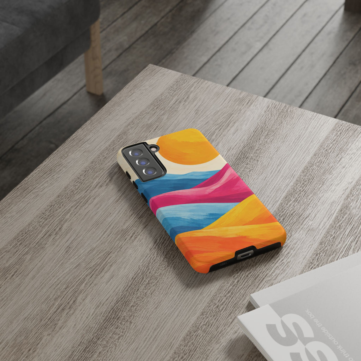 Golden Drift Samsung Galaxy Tough Case | colorful hills