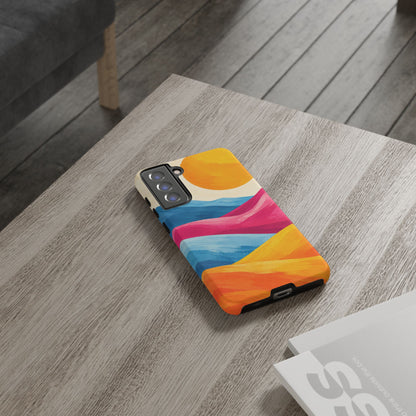 Golden Drift Samsung Galaxy Tough Case | colorful hills
