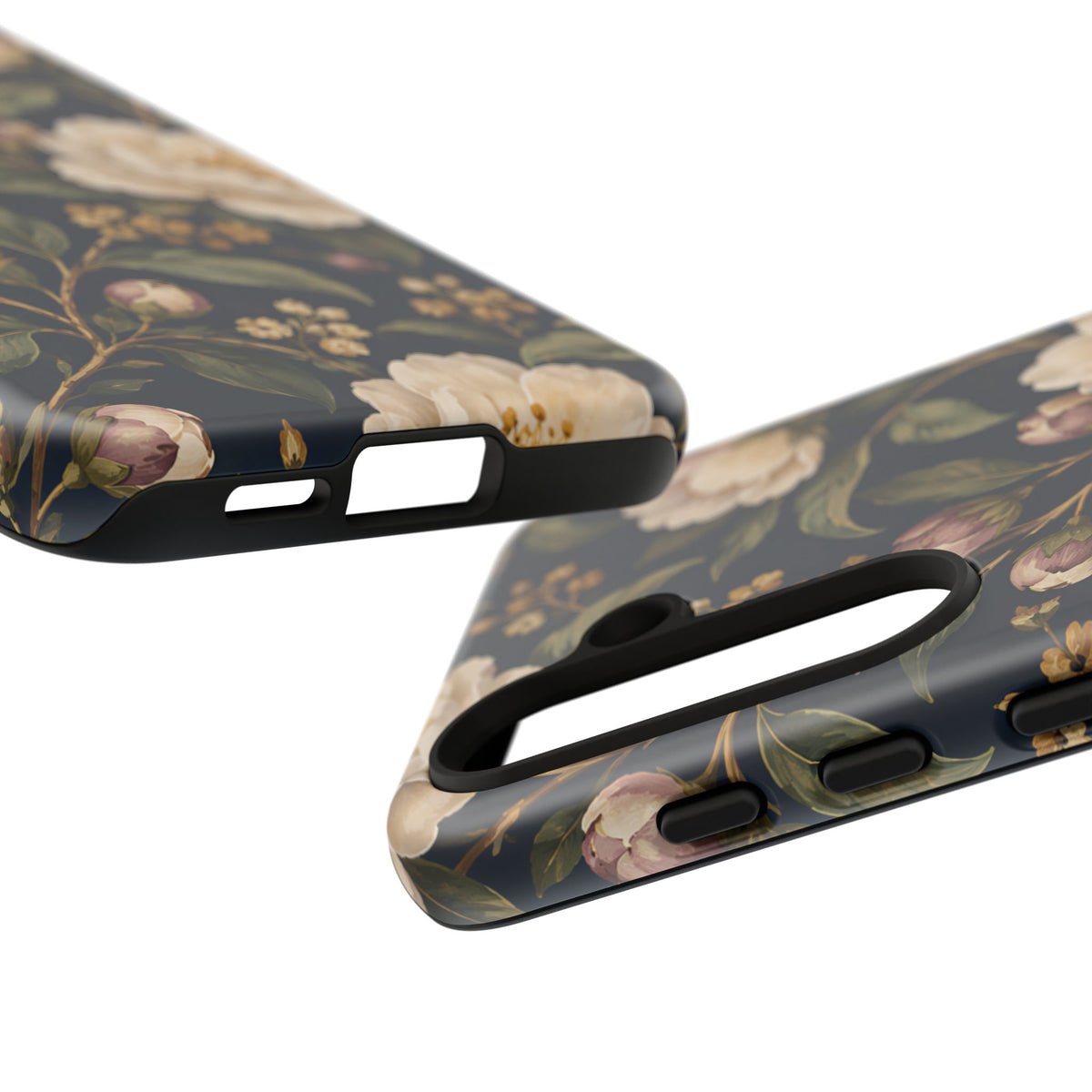 Dark Floral Samsung Galaxy Tough Case | Midnight Camellia